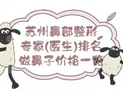 苏州鼻部整形专家(医生)排名+做鼻子价格一览！龙华新、张亮等，都是大咖！
